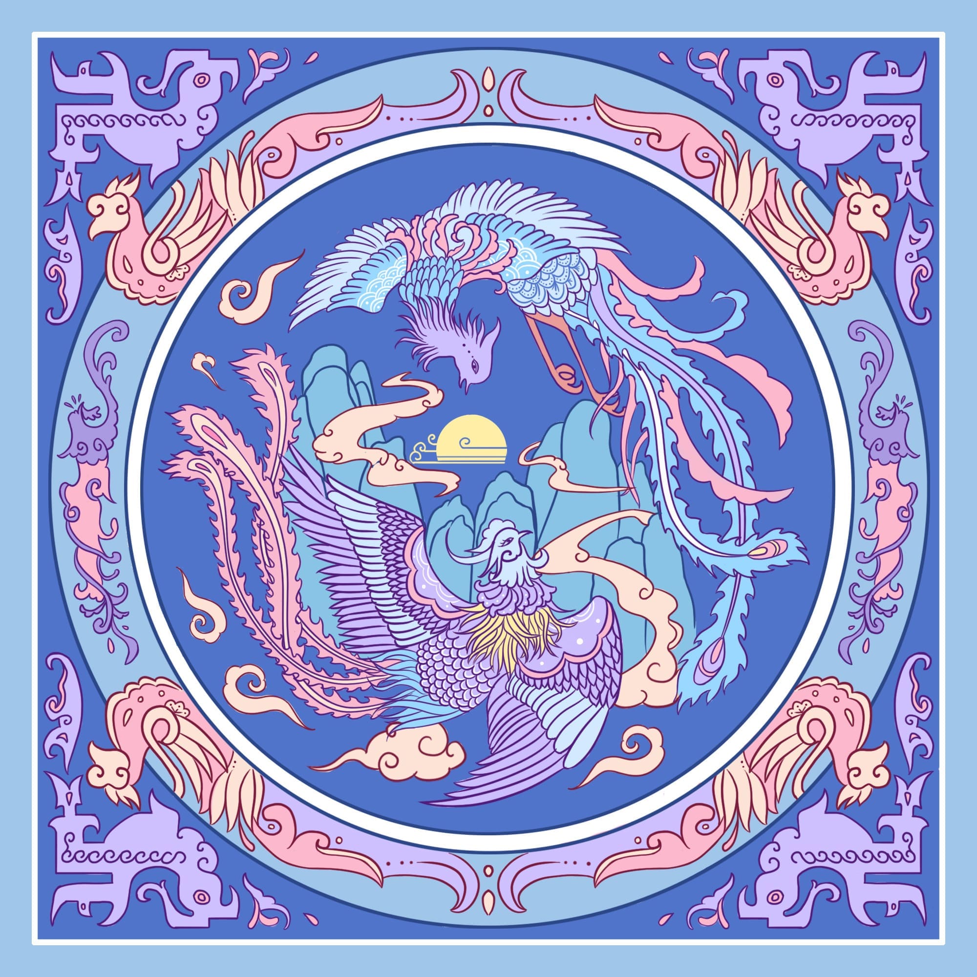 凤纹——凤凰于飞色稿